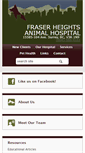 Mobile Screenshot of fraserheightsvet.com
